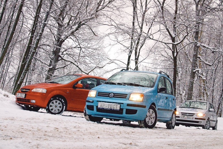 Хорошее настроение: малолитражные хэтчбеки Fiat Panda, Chevrolet Aveo и Hyundai Getz