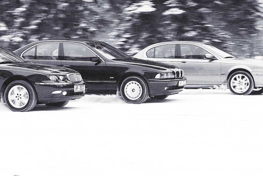 Свой среди своих, свой среди чужих: седаны Jaguar X-Type, Rover 75 и BMW пятой серии					
