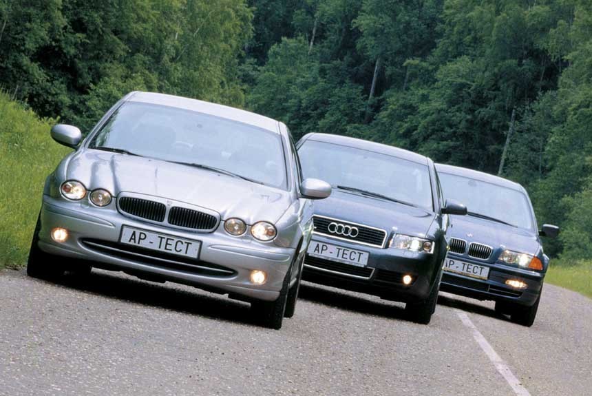 Охота на Ягуара: полноприводные седаны Audi A4, BMW третьей серии и Jaguar X-type