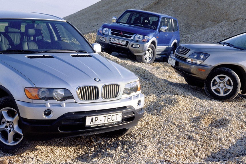 Трио триумфаторов: внедорожники BMW X5, Mitsubishi Pajero и Lexus RX 300