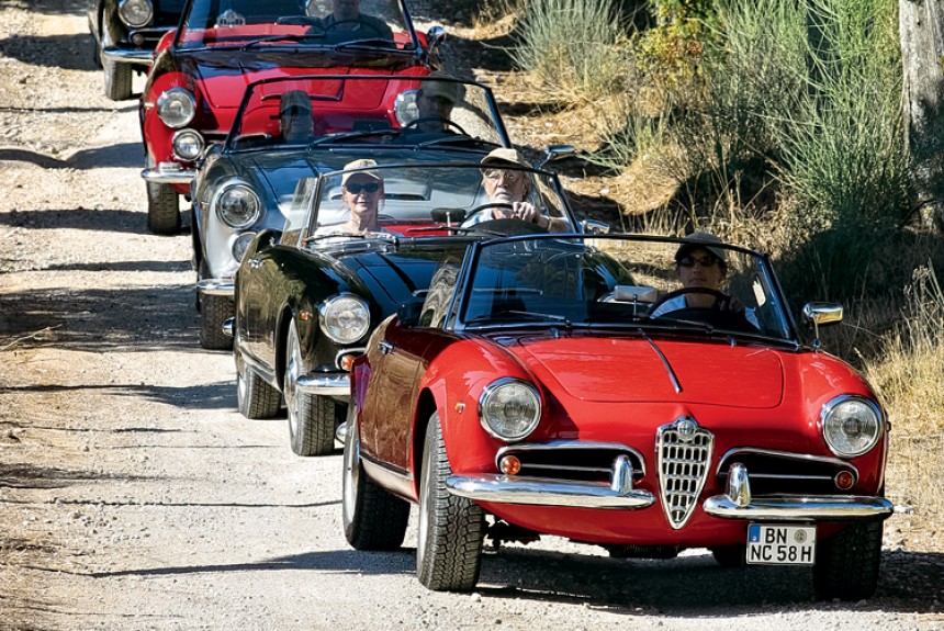 Леонид Голованов поездил на старых Alfa Romeo из коллекции Nostalgic Tours