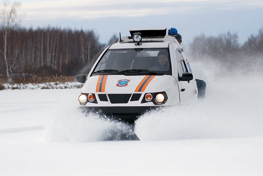 Снегоход Беркут, выпускаемый предприятием Транспорт в Нижнем Новгороде, — машинка с характером