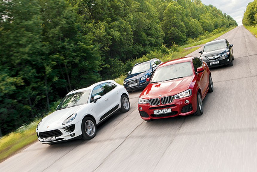 Porsche Macan S, Audi SQ5, BMW X4 xDrive35i и Acura RDX — что лучше?
