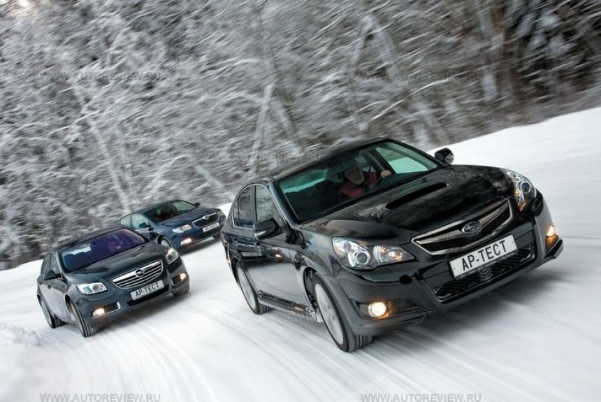 В Нижний Новгород на трех полноприводных седанах — Subaru Legacy, Skoda Superb и Opel Insignia