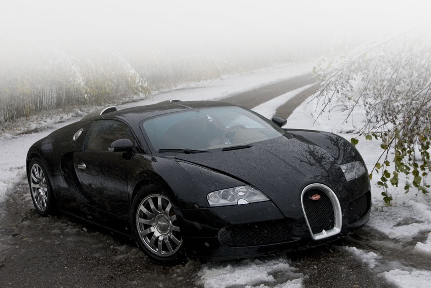 Bugatti Veyron на Дмитровском автополигоне