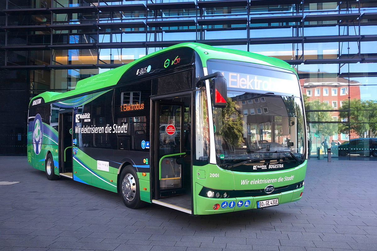 Электробусы BYD для рынков Европы и США построены на общих агрегатах, но в разных кузовах
