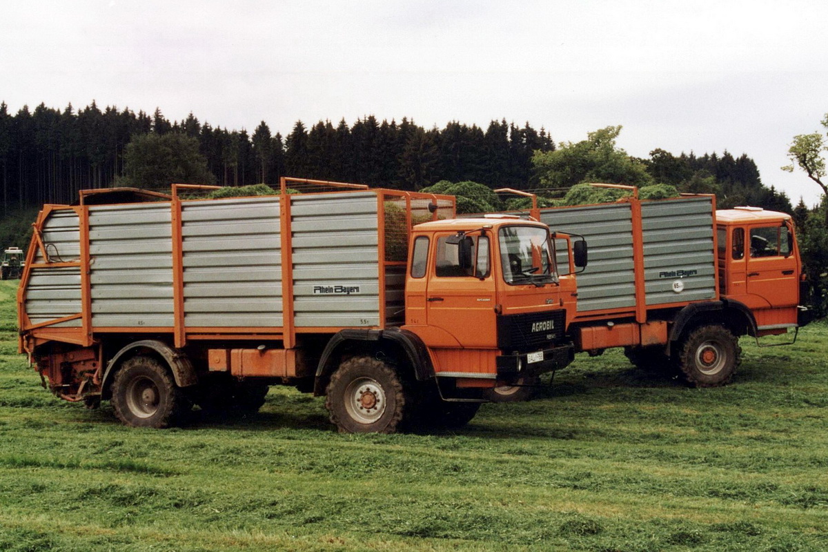 Поздние варианты, похожие на обычные грузовики, выпускал Rhein-Bayern