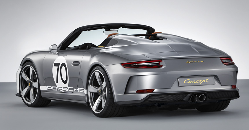 Компания Порш представила юбилейную версию 500-сильного спорткара 911 Speedster
