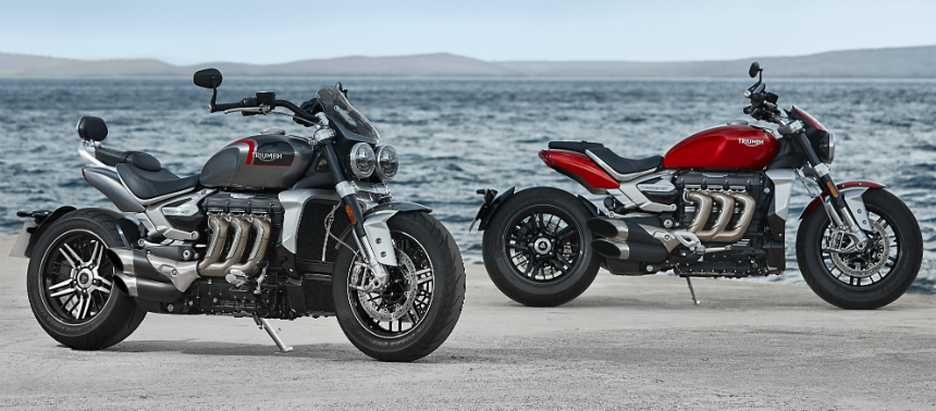 Мотоцикл Triumph Rocket 3 нового поколения: мотор 2.5 и две версии