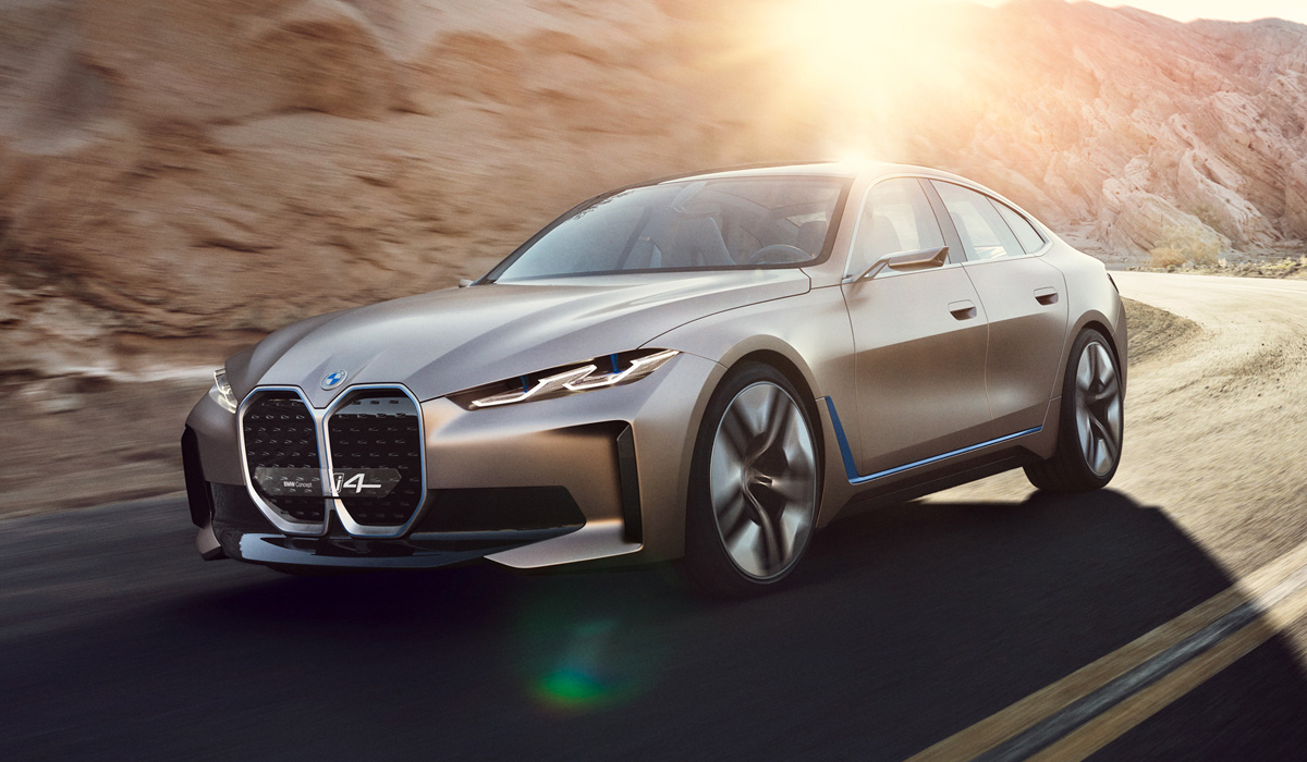 Электрический BMW Concept i4: за год до серийной версии