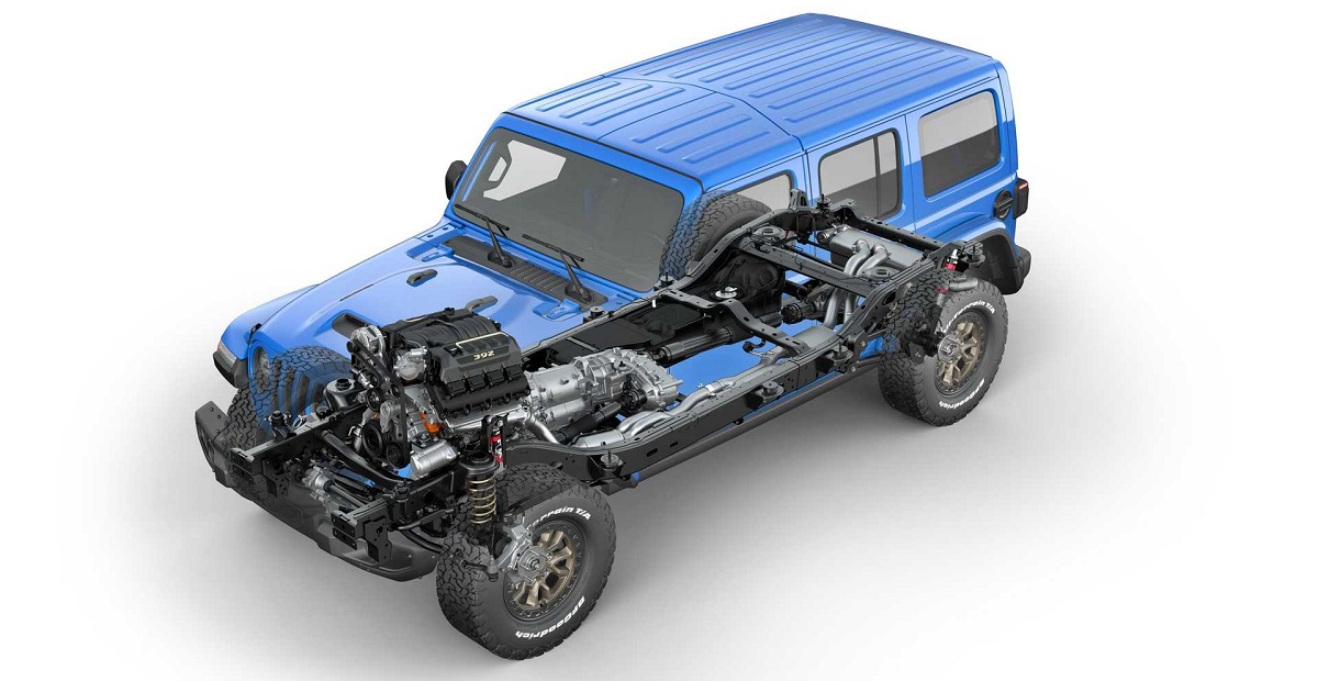 Серийный Jeep Wrangler Rubicon 392 с мотором V8 полностью рассекречен