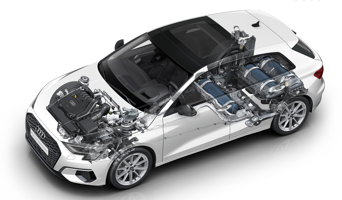Новый хэтчбек Audi A3 обзавелся газовой версией g-tron