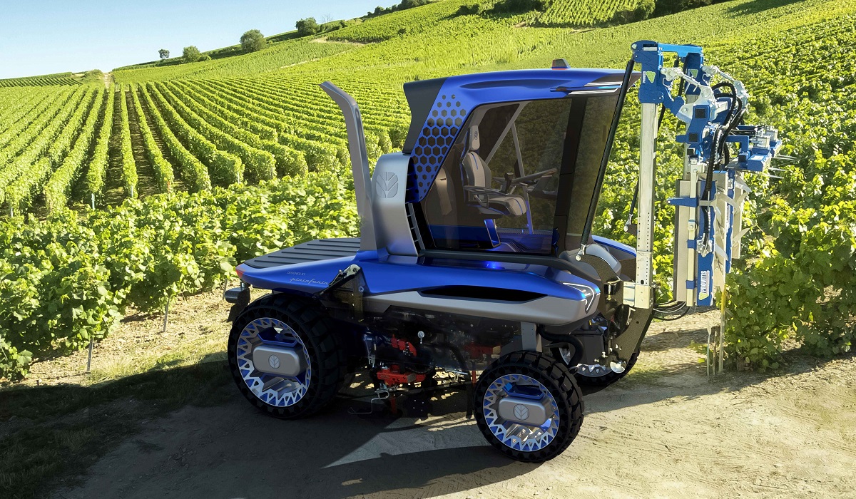 Pininfarina показала трактор для виноградников Шампани