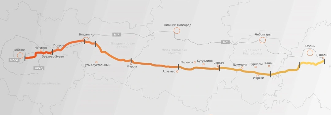 Дорожный дайджест: новый участок М12 и 60 рублей за километр в Москве