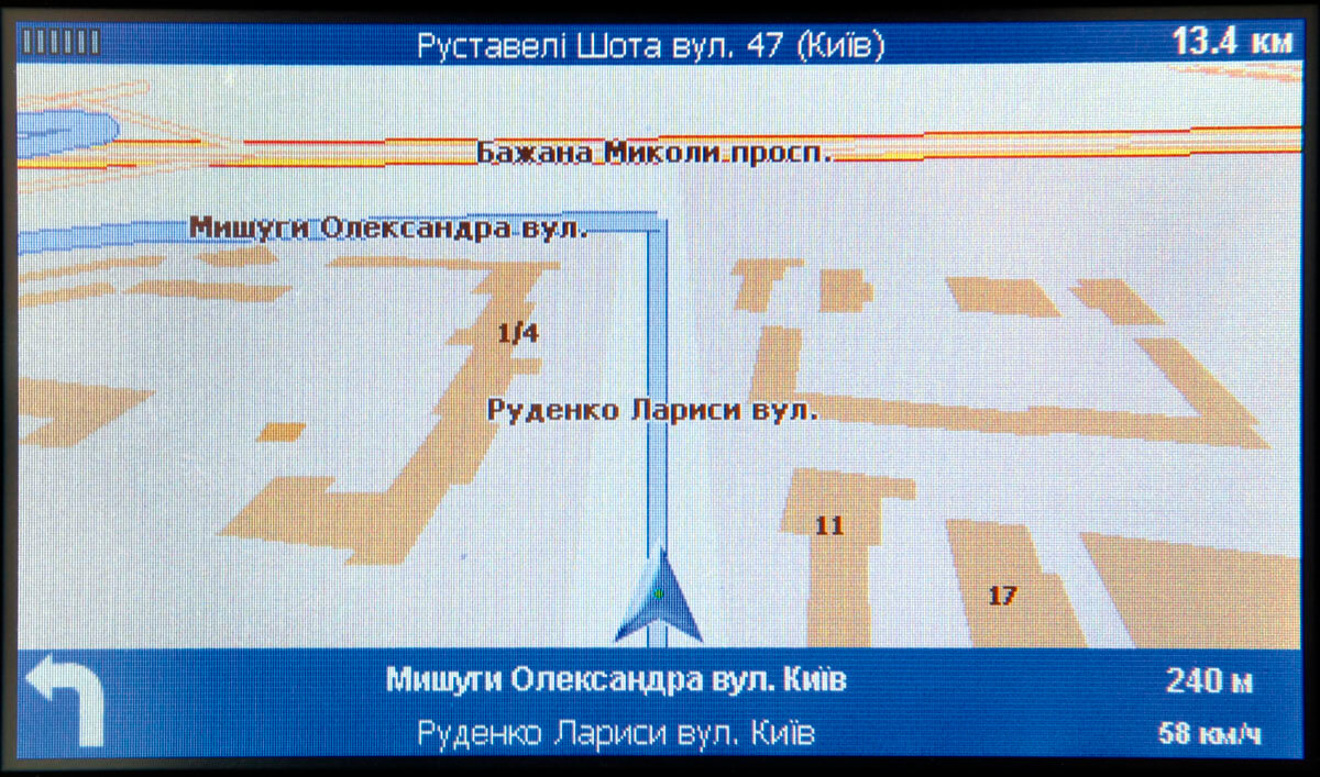 Общая визуализация у программы Визиком-Навигатор, пожалуй, самая неудачная