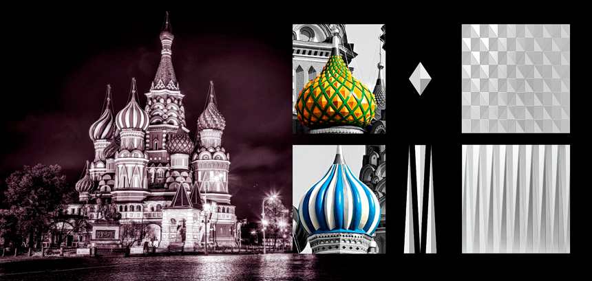 Черты бренда и в целом русского дизайна попытались отразить и в узорах накатки манеток — говорят, рисунок навеян маковками храма Василия Блаженного