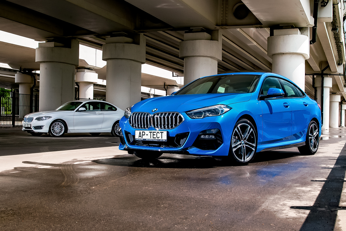 BMW 235 Gran Coupe светло голубая