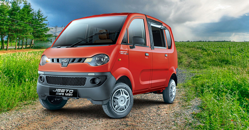 Mahindra jeeto minivan hot sale on road price