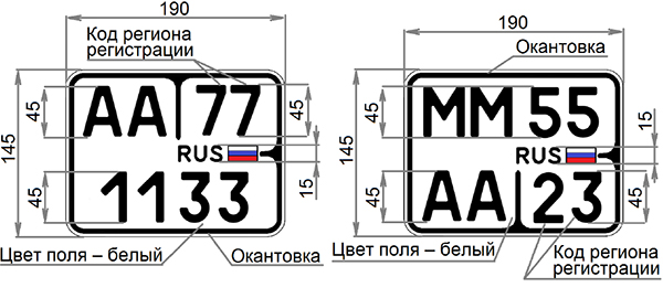 Код гос номеров автомобилей