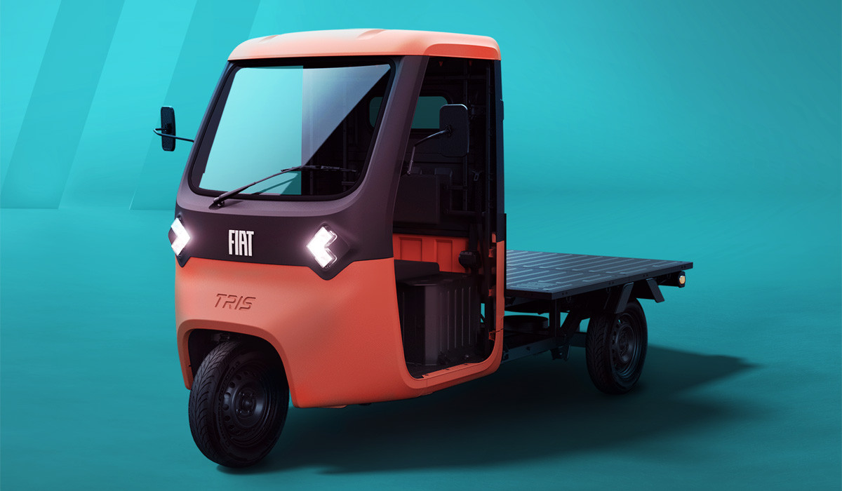 Представлен трехколесный грузовичок Fiat Tris